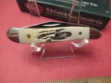 Case XX 2002 Bone Stag Peanut Pattern # 6220 Error  Stamp 