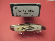 Case XX 2002 Bone Stag Peanut Pattern # 6220 Error  Stamp 