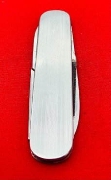 Vintage BOKER SOLINGEN GERMANY INOX 3-Blade Lobster Pen Pocket Knife c.1960’s Milled Stainless Steel