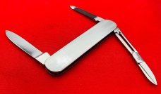 Vintage BOKER SOLINGEN GERMANY INOX 3-Blade Lobster Pen Pocket Knife c.1960’s Milled Stainless Steel