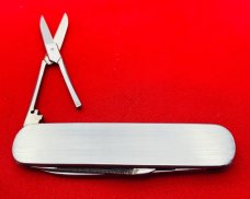 Vintage BOKER SOLINGEN GERMANY INOX 3-Blade Lobster Pen Pocket Knife c.1960’s Milled Stainless Steel