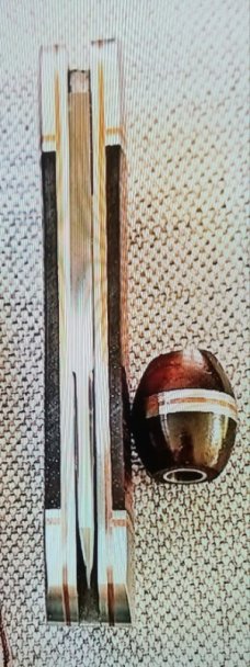 Jeffrey  Mitchell Native knife, Cocobolo w/copper and CPM-154, 3.75..copper accents..filework.bead 