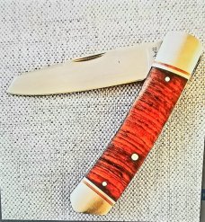 Jeffrey  Mitchell Native knife, Cocobolo w/copper and CPM-154, 3.75..copper accents..filework.bead 