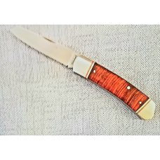 Jeffrey Mitchell Native knife Cocobolo wcopper and CPM-154 375copper accentsfileworkbead