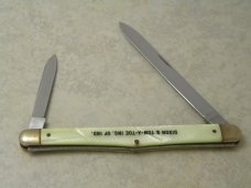 Schrade Walden USA SS 700 2 Blade Melon Tester Knife 1946-1973