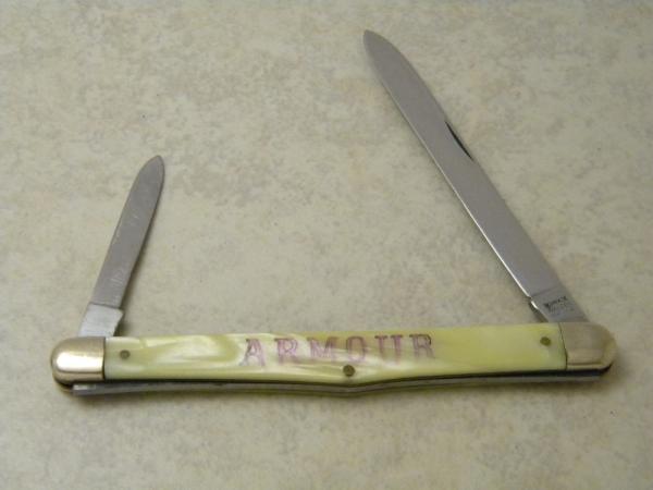 Schrade Walden USA SS 700 2 Blade Melon Tester Knife 1946-1973