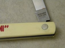 Schrade + USA Melon Tester Knife 1973-2005 "Hormel 199 Salami"