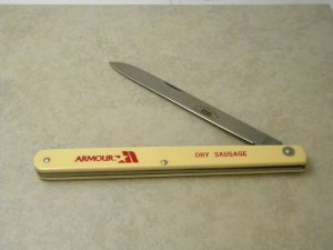 Schrade + USA Melon Tester Knife 1973-2005 "Armour Dry Sausage"