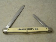 Schrade NY USA SS 700 2 Blade Melon Tester Knife 1973-2005 quotThe Fleming Companyquot 