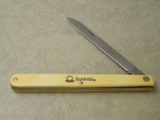 Schrade NY USA SS 102 Melon Tester Knife 1973-2005 quotSunkistquot 