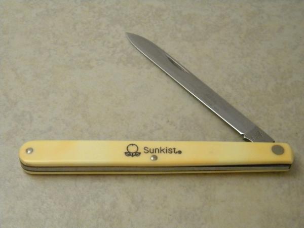 Schrade NY USA SS 102 Melon Tester Knife 1973-2005 "Sunkist" 