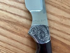 Donald Howland Custom Knife with Leather Sheath