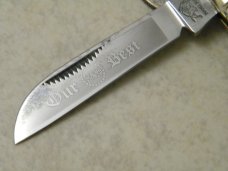 Bulldog Brand Germany 1st Generation Stag S&D Our Best 2 Blade Congress Knife - 1983