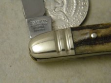 Bulldog Brand Germany 1st Generation Stag S&D Our Best 2 Blade Congress Knife - 1983
