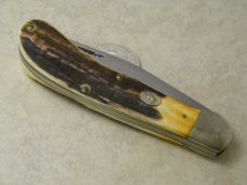 Cripple Creek Old Fort USA Master Cutlery Stag  Saddlehorn Knife