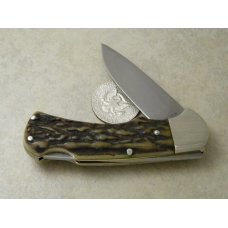 Puma Germany Stag 745 Stainless Lockback Knife c.1977