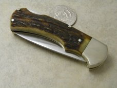 Puma Germany Stag 745 Stainless Lockback Knife c.1977