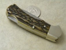 Puma Germany Stag 745 Stainless Lockback Knife c.1977