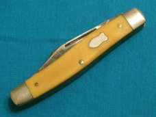 VINTAGE SCHRADE NY USA 881Y STOCKMAN FOLDING PEN JACK POCKET KNIFE KNIVES OLD