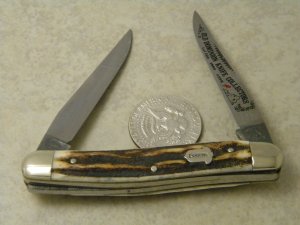 Fight'n Rooster Germany Stag "1989 Old Dominion Knife Collectors Association" Muskrat Knife