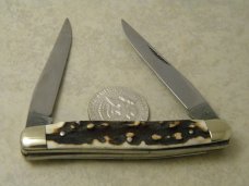 Fight'n Rooster Germany Stag "1989 Old Dominion Knife Collectors Association" Muskrat Knife
