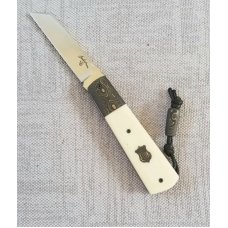 Vincenzo Balistreri Elephant Ivory Micarta White Wolf slipjoint,3.5