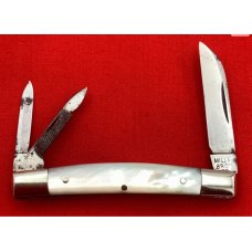 Vintage MILLER BROS 3-Blade Congress Splitback Whittler Folding Pocket Knife c.1872-1926