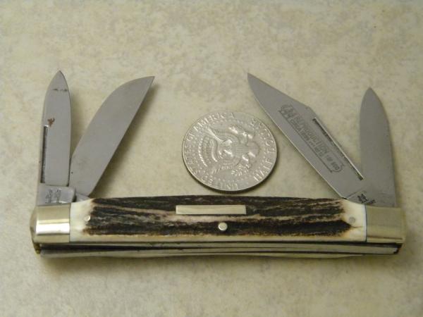 Kissing Crane Robt Klaas Solingen Germany Stag "Reproduction Circa 1896" No. 12 Large Congress Knife