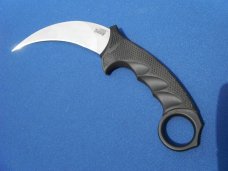 Discontinued Cold Steel Steel Tiger, Karambit AUS8A Plain Edge Knife w/original sheath Made in Japan