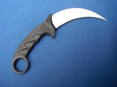 Discontinued Cold Steel Steel Tiger, Karambit AUS8A Plain Edge Knife w/original sheath Made in Japan