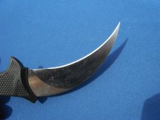 Discontinued Cold Steel Steel Tiger, Karambit AUS8A Plain Edge Knife w/original sheath Made in Japan