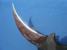 Discontinued Cold Steel Steel Tiger, Karambit AUS8A Plain Edge Knife w/original sheath Made in Japan