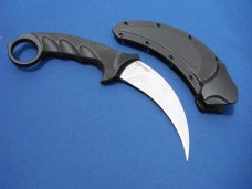 Discontinued Cold Steel Steel Tiger, Karambit AUS8A Plain Edge Knife w/original sheath Made in Japan