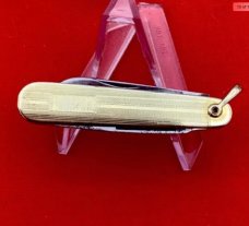 Vintage B.B. CO. (Beaverbrook) Gold Toned Sleeveboard Lobster Pen Knife c.1880