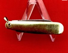 Vintage B.B. CO. (Beaverbrook) Gold Toned Sleeveboard Lobster Pen Knife c.1880