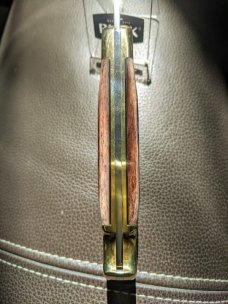 Buck 110 Brown Jigged Bone Vintage 1990 *Super Mint* w/ box, sheath, papers*