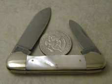 Bulldog Brand Hammer Forged Solingen Germany "Anno Domini" 2000 Pearl Canoe Knife