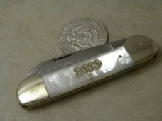Bulldog Brand Hammer Forged Solingen Germany "Anno Domini" 2000 Pearl Canoe Knife