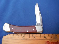 Uncle Henry / SCHRADE USA LB5 LOCKBACK  FOLDING POCKET KNIFE WOOD HANDLES   MADE IN USA!!!