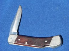 Uncle Henry / SCHRADE USA LB5 LOCKBACK  FOLDING POCKET KNIFE WOOD HANDLES   MADE IN USA!!!
