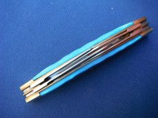 Steel Warrior Folding 4 Blade Congress Pocket Knife W/ Beautiful Blue Jigged Bone scales NOS/NIB