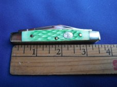 Steel Warrior Folding 5 Blade Pocket Knife W/ Beautiful Green Jigged Bone scales NOS/NIB