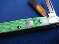 Steel Warrior Folding 5 Blade Pocket Knife W/ Beautiful Green Jigged Bone scales NOS/NIB
