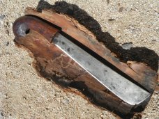 Hand forged Golok / Gulok knife from the Philippines. The blade is SHARP!!!