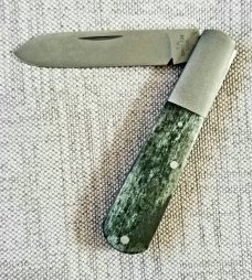 TA Davison Giraffe  bone Spear Barlow custom,3.75",jeweled liners, CTS-xhp bead blasted