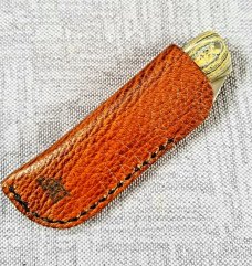 DrT Dino pattern, Caterpillar Fordite and Westinghouse micarta 3.75" closed ,coa/slip