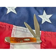 Case xx 2000 MM Peanut Pocket Knife with Nice Chestnut Brown Handles & -NOS & M/NM