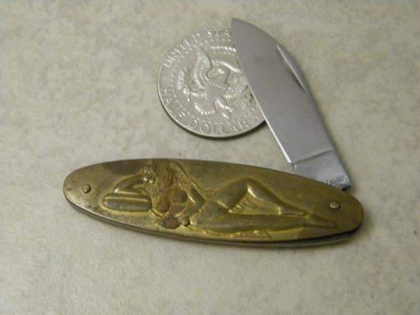 Frost Cutlery Surgical Steel Japan Brass Vixen Pen Knife 