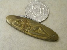 Frost Cutlery Surgical Steel Japan Brass Vixen Pen Knife 