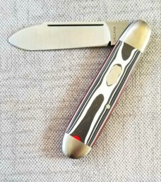Manny Saldana Custom Fordite Spear Jack..4" closed..CPM-154..Bolsters and end caps...long pull 